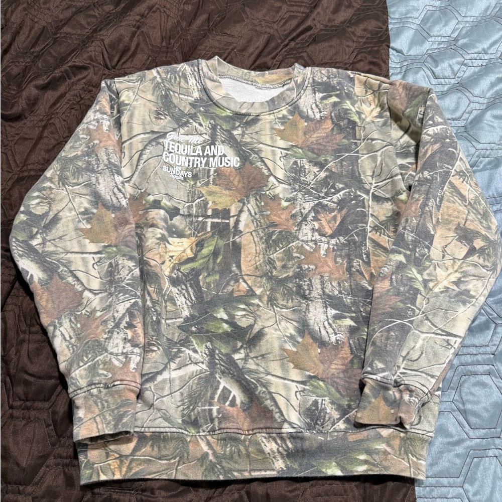 Los Sundays The Tequila & Country Music Crewneck - Camo/White Small